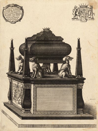 Bourchier (Denkmal). Zustand 1 von Wenceslaus Hollar